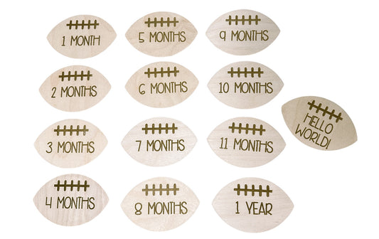 Football Baby Milestone Set