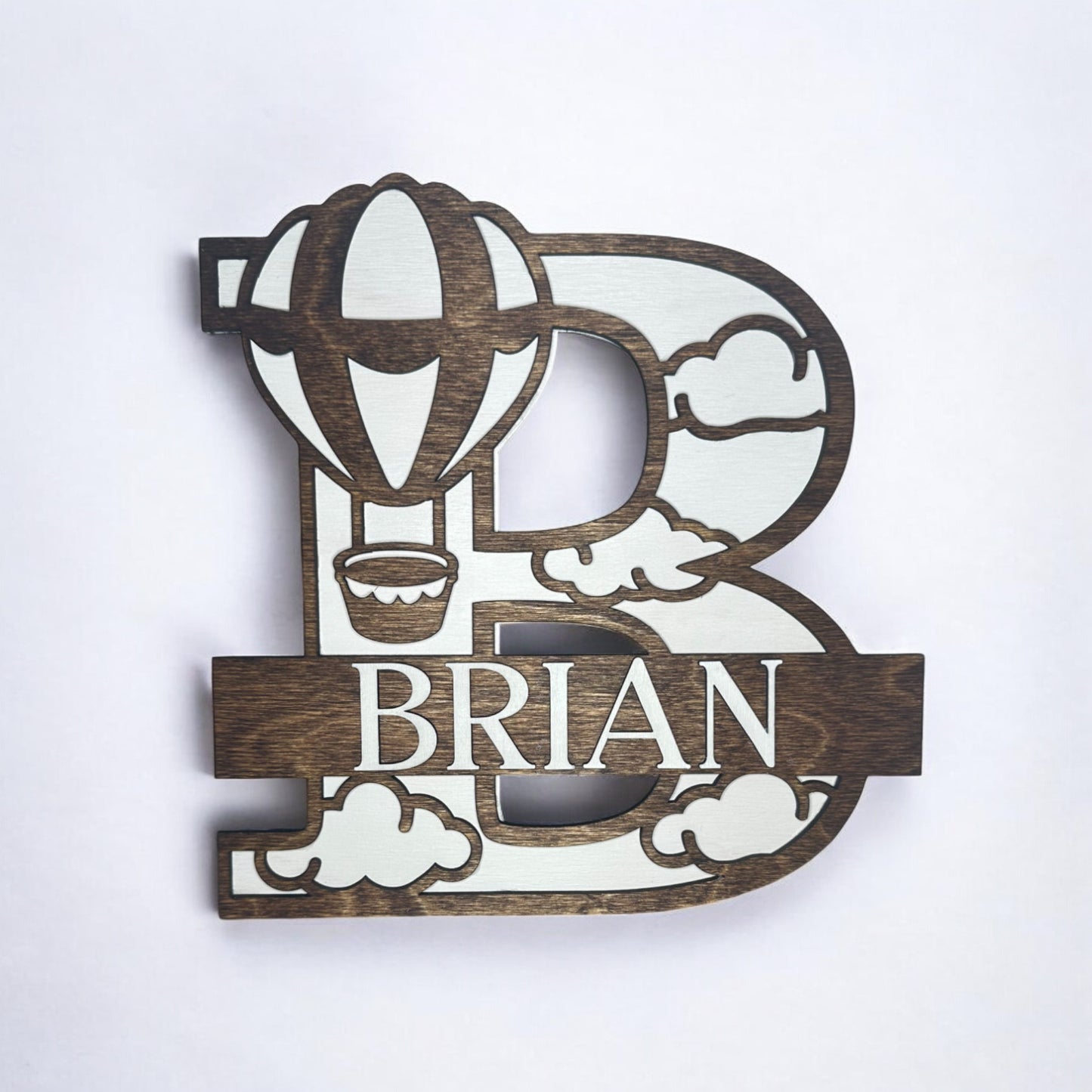 Personalized Hot Air Balloon Monogram