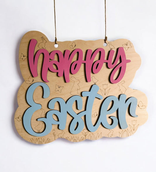 Happy Easter Door Sign