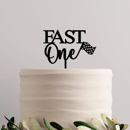 Fast One First Birthday Cake Topper