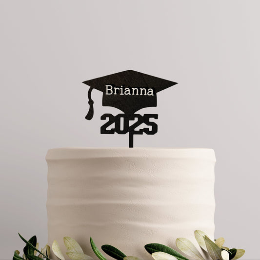 Personalized Class of 2025 Cake Topper Graduation Decoration