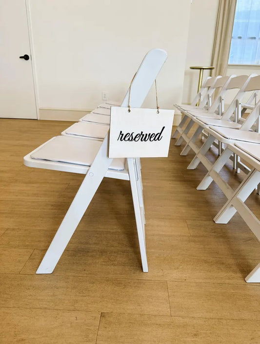 Wedding Reserved Sign