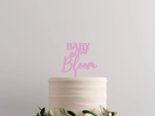 Baby Shower Cake Topper Floral