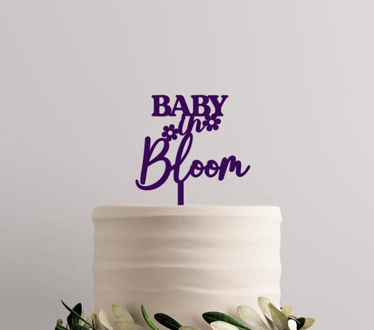 Baby Shower Cake Topper Floral